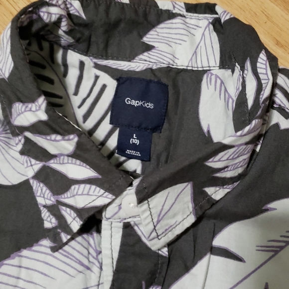 Boys floral button down - Picture 2 of 4